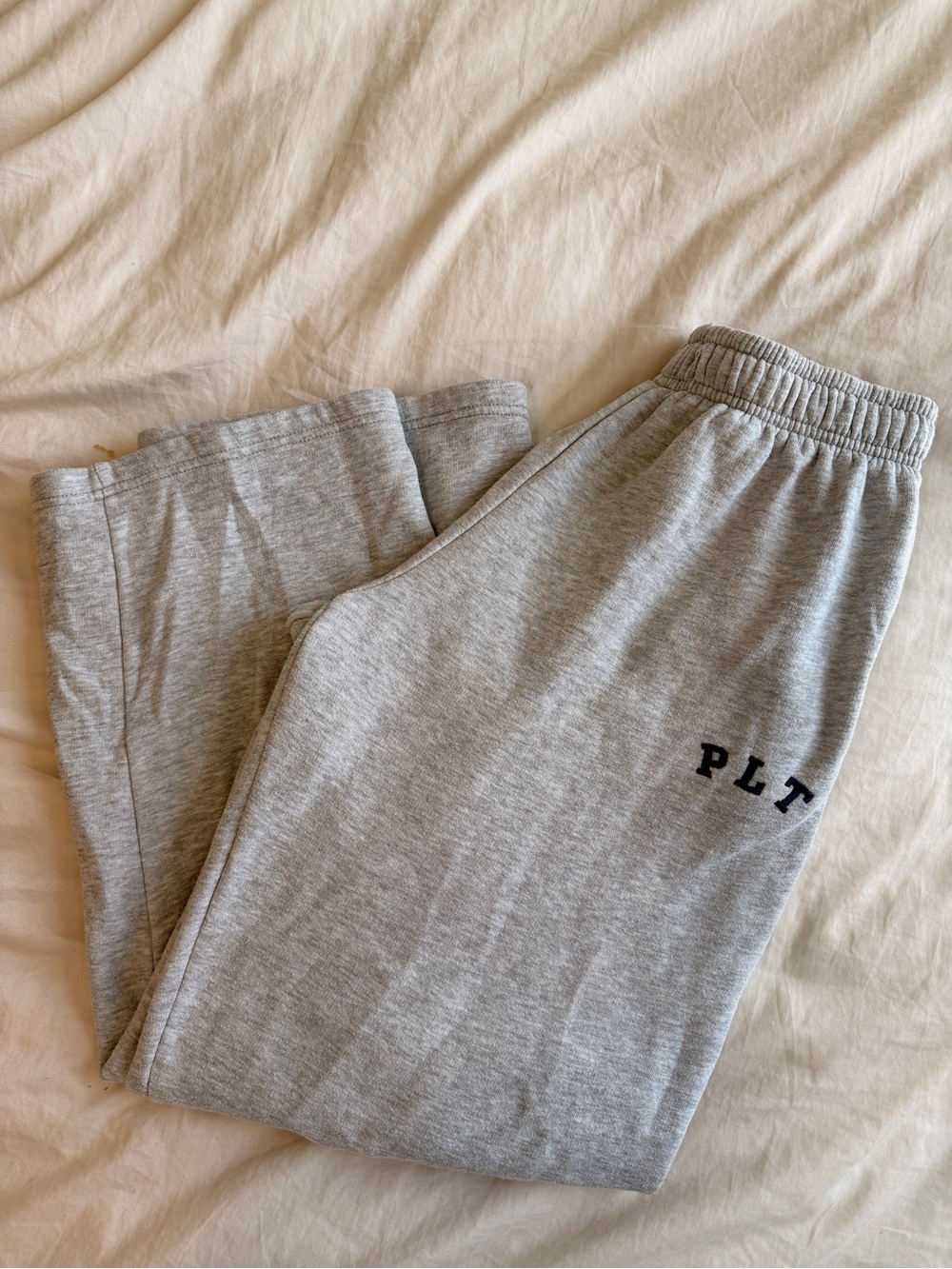 PrettyLittleThing Light Grey Fleece Joggers